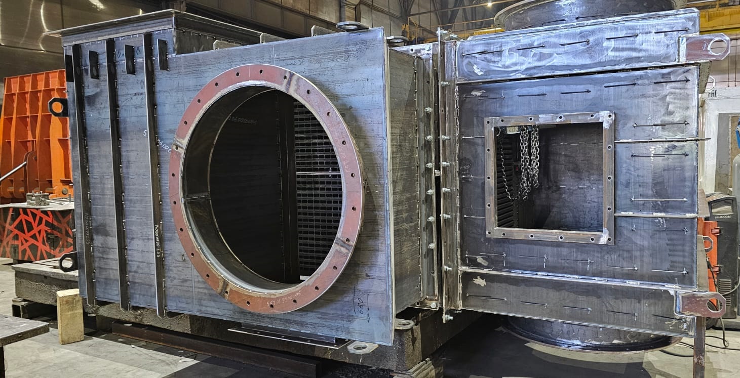 Охладитель дымовых газов для системы газоочистки производителя медного проката
